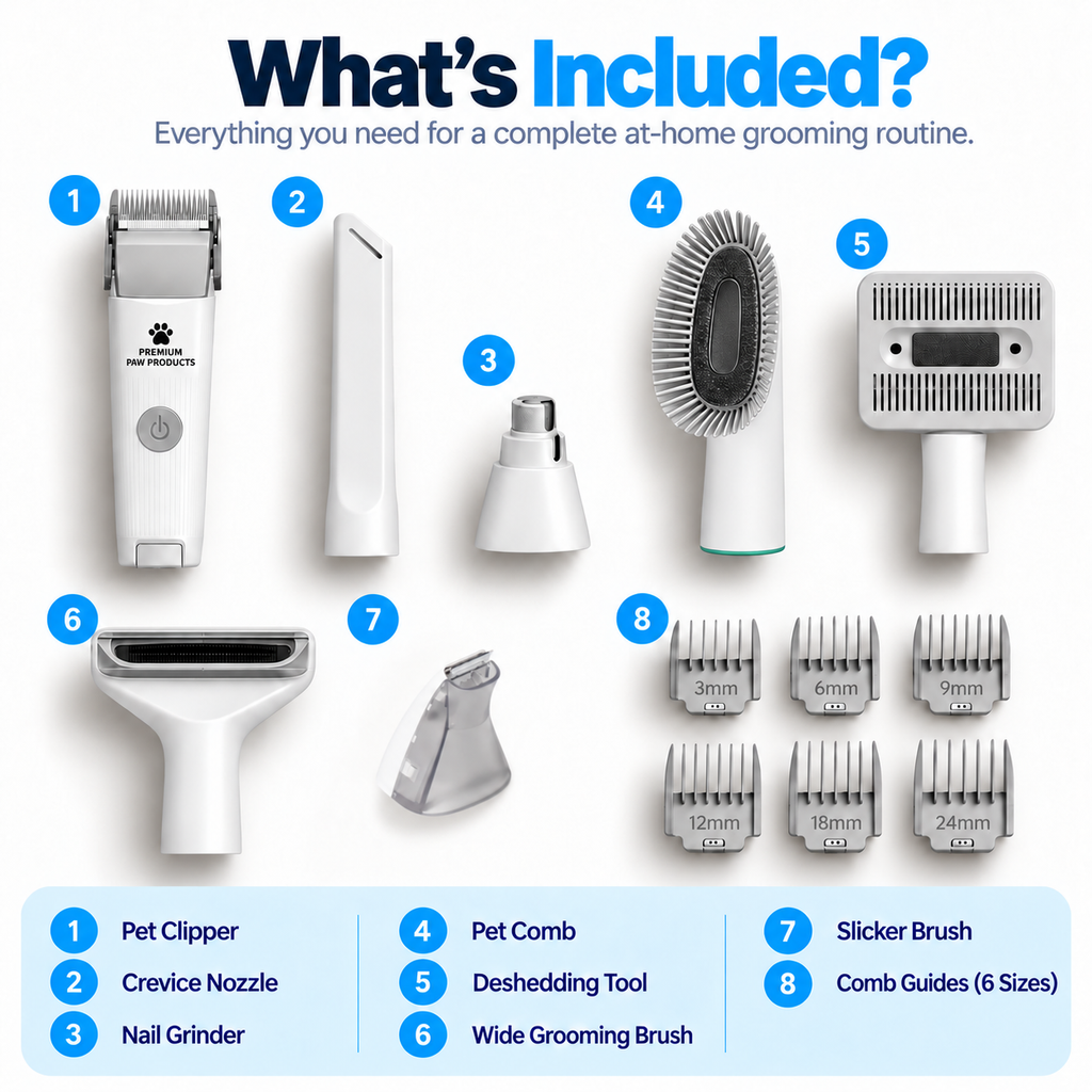 Ultimate Dog Grooming Kit - 7 in 1